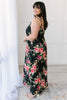 Stuck With Me Floral Maxi in Black
