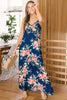 Stuck With Me Floral Maxi in Navy