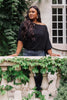 Summer Off My Shoulder, Off My Mind Blouse in Black