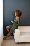 Sweet Dreams Romper in Olive