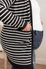 Swift Stripes Pocket Cardigan in Black & White