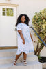 Swirl Tie Dye Dress In Aqua