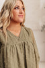 Jessica Swiss Dot Top in Sage