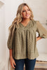 Jessica Swiss Dot Top in Sage