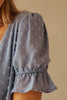 Swiss Dot Top in Blue