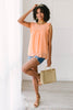 Swiss Twist Blouse in Peach