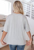 Top Stitch V-Neck In Heather Gray