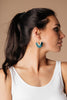 Tasseled V Earrings In FOREST GREEN