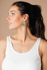 Tasseled V Earrings In MINT