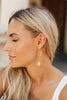 Teardrop Stone Hook Earrings