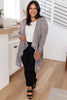 The Avalynn Heathered Cardigan in Smoky Coal