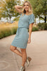 The Day Out Dress in Dusty Blue