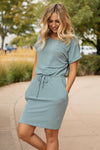 The Day Out Dress in Dusty Blue
