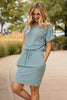 The Day Out Dress in Dusty Blue