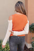 The Ellie Drop Shoulder Top in Pumpkin