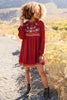 The Fall Embroidery Dress