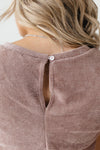 The Go To Romper in Dusty Mauve