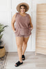 The Go To Romper in Dusty Mauve