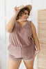 The Go To Romper in Dusty Mauve