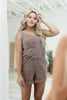 The Go To Romper in Dusty Mauve