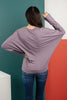 The Lillian Cut-Out Neckline Top in Lilac