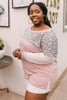 Maggie Raglan Top in Pink