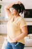 The Morning Bird Top in Pastel Yellow