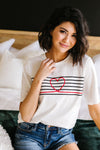 This Is My Heartbeat Embroidered Tee