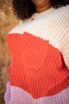 Three Times The Color Sweater in Lavender Combo