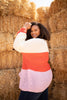 Three Times The Color Sweater in Lavender Combo