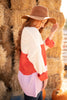 Three Times The Color Sweater in Lavender Combo