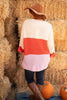 Three Times The Color Sweater in Lavender Combo