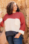 Three Times The Color Sweater in Navy Combo