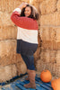 Three Times The Color Sweater in Navy Combo