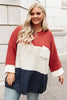Three Times The Color Sweater in Navy Combo