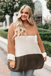 Three Times The Color Sweater in Toffee Combo