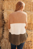 Three Times The Color Sweater in Toffee Combo