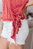 Tie A Bow Top In Red