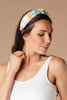 Tie Dye The Knot Headband In Teal & Orange