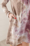 Tie Dye With A Hood Dress