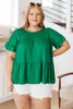 Tiered Top in Kelly Green