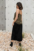 Tiered & Tied Skirt In Black