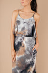 Timeless Neutral Tie Dye Maxi Dress