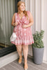 Triple Threat Mini Dress In Mauve