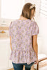 Turn On The Charm Peplum Blouse