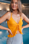 Twisted Sunshine Swim Top