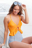 Twisted Sunshine Swim Top
