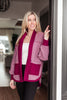 Two Hearts Jacket In Plum