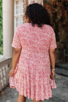 Red Flora Dress