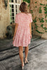 Red Flora Dress